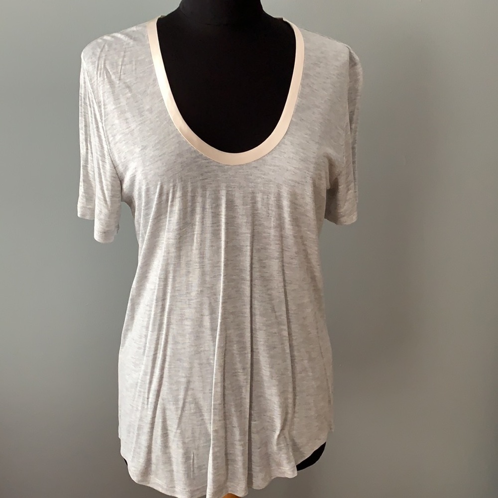 J. Crew Satin Neck Tee